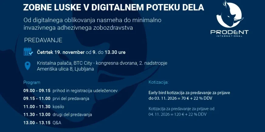 Predavanje in praktična delavnica: Zobne luske