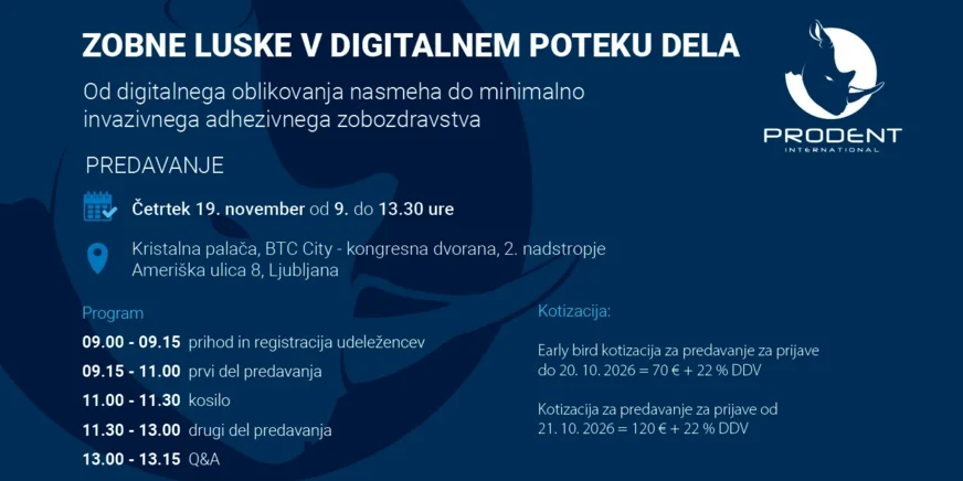 Predavanje in praktična delavnica: Zobne luske